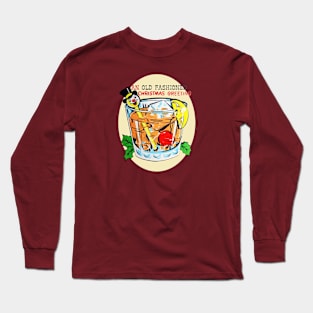 An Old Fashioned Christmas Greeting Long Sleeve T-Shirt